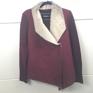 BNCI by Blanc Noir Cardigan Faux Fur Trim S